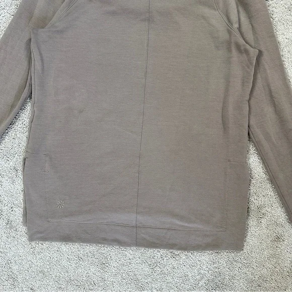 Athleta Women’s Coaster Luxe Recover Sweatshirt Ultra-Soft in Mortar Mushroom XS - Picture 6 of 16